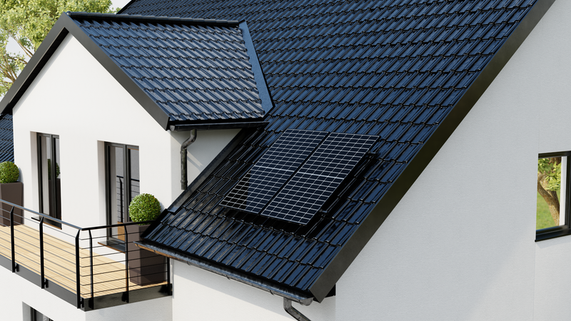 Montageset für 2 Solarmodule - Halterung Ziegeldach - Paarmontage