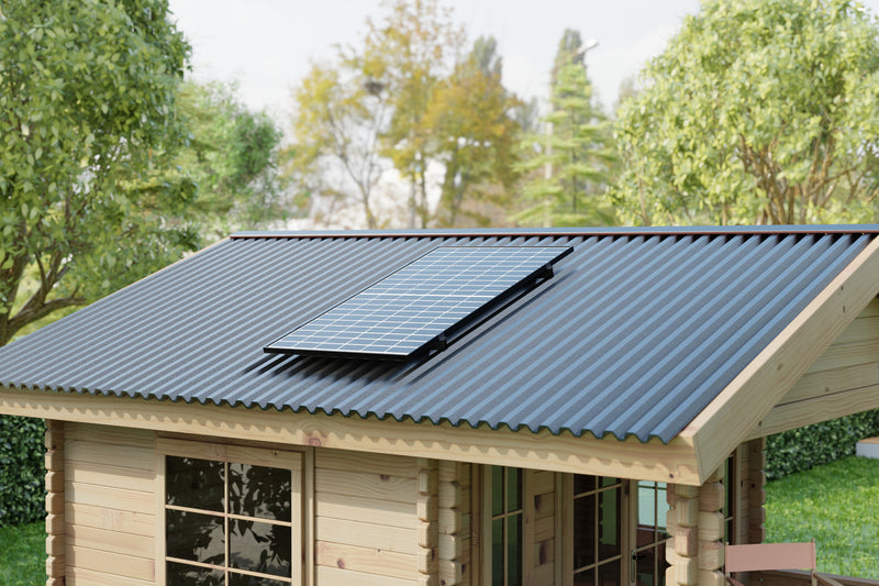 Montageset für 1 Solarmodul - Halterung Welldach, Blechdach oder Trapezdach