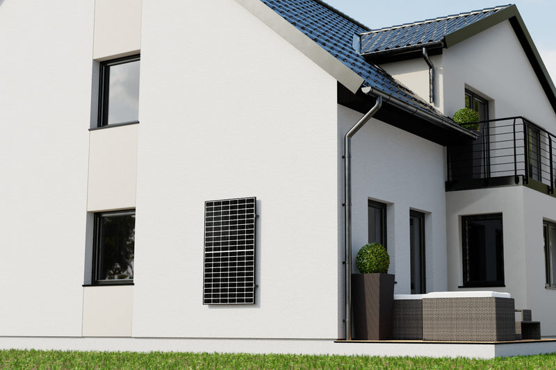 Montageset für 1 Solarmodul - Halterung Fassade oder Wand - ohne Anstellwinkel